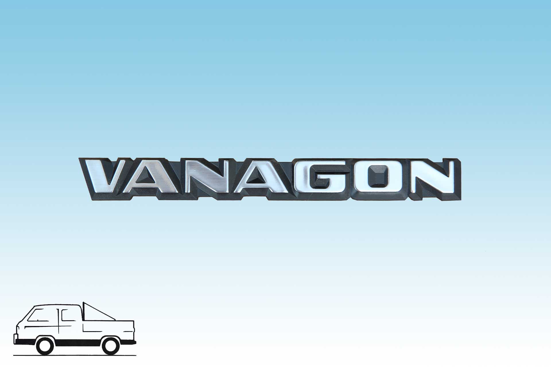 Schriftzug "VANAGON"  für T3  US Modelle