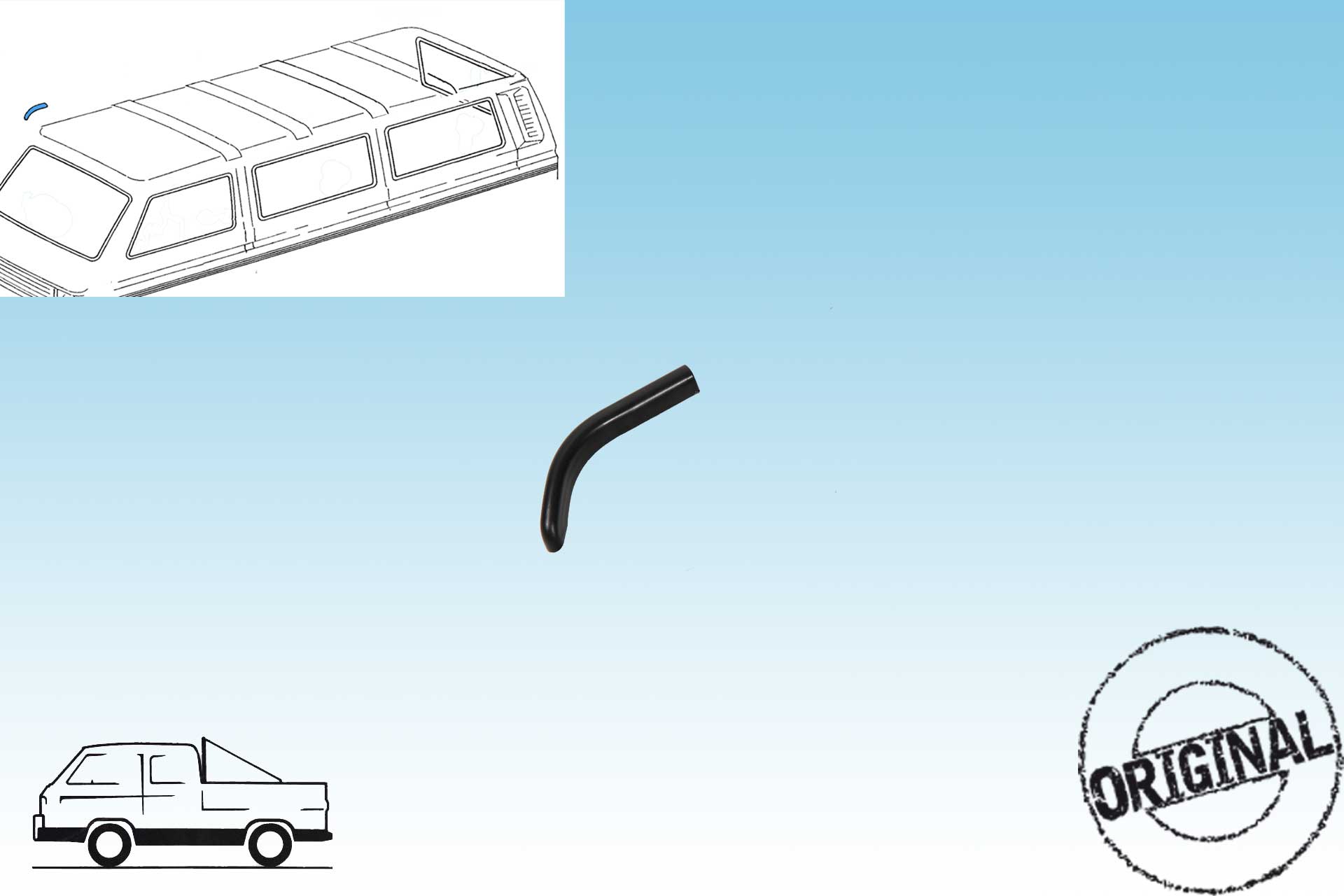Endstück Dachkantenzierleiste VR / HL - original