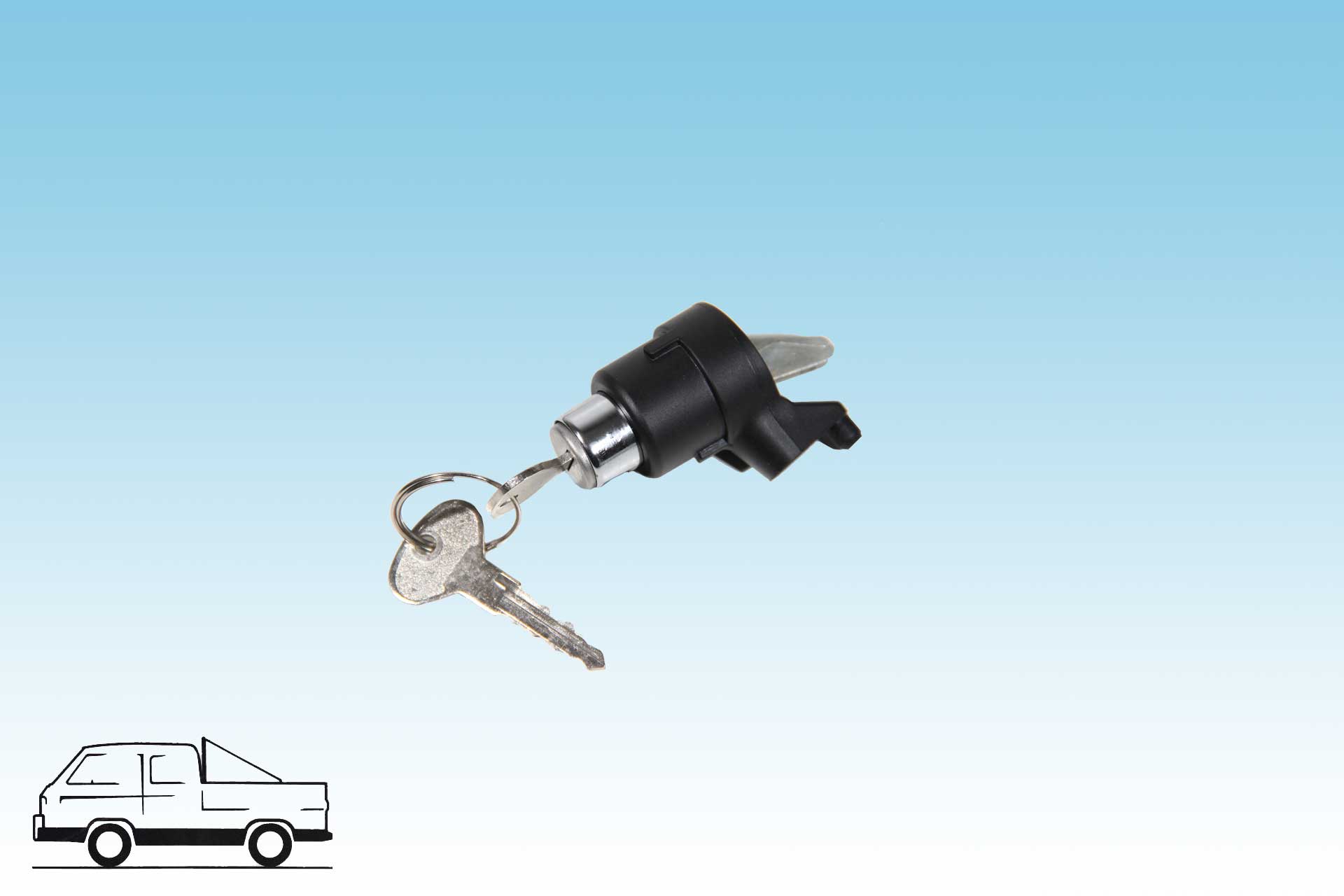 Rear hatch lock, up to 7/83