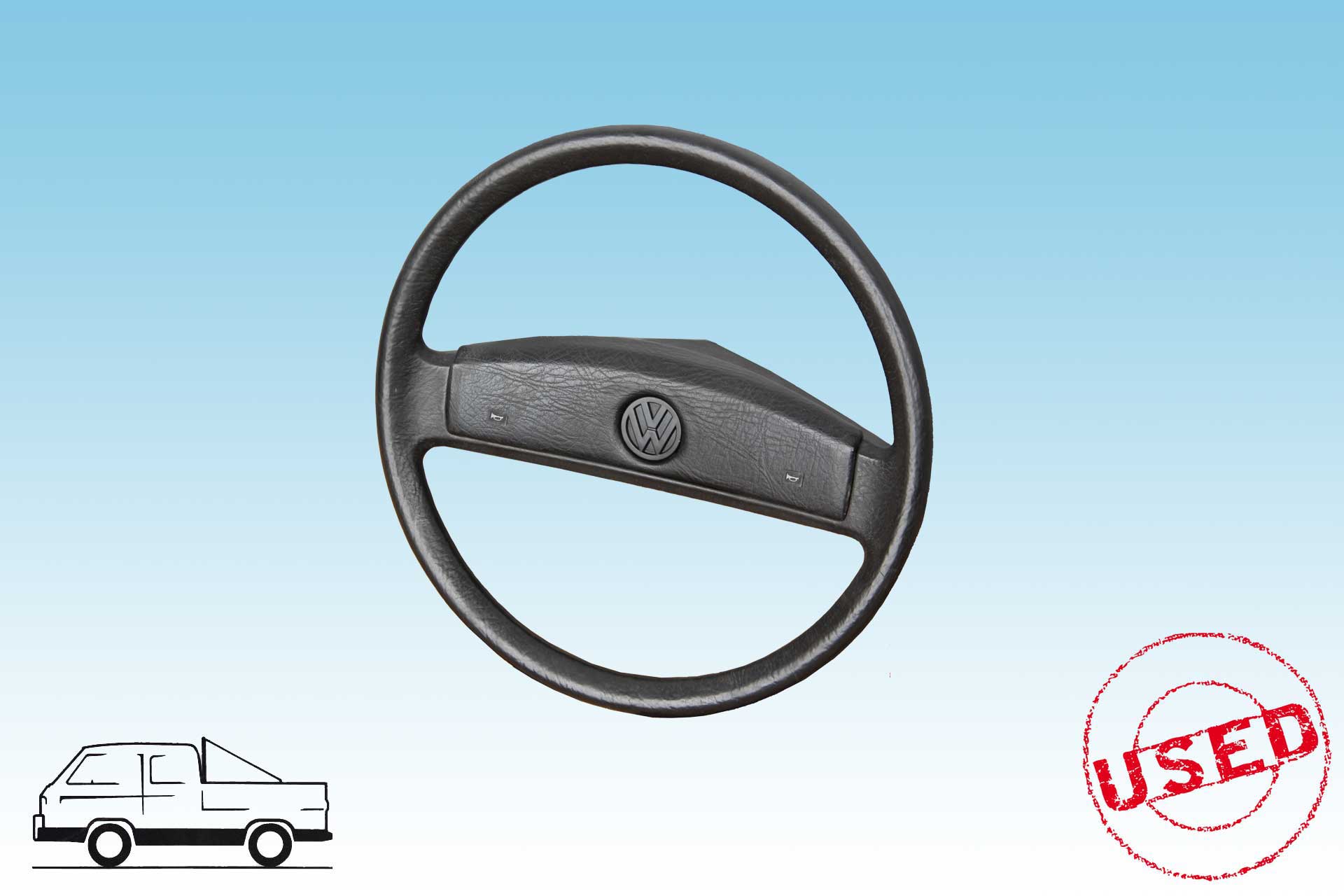 Steeringwheel for  powersteering - black