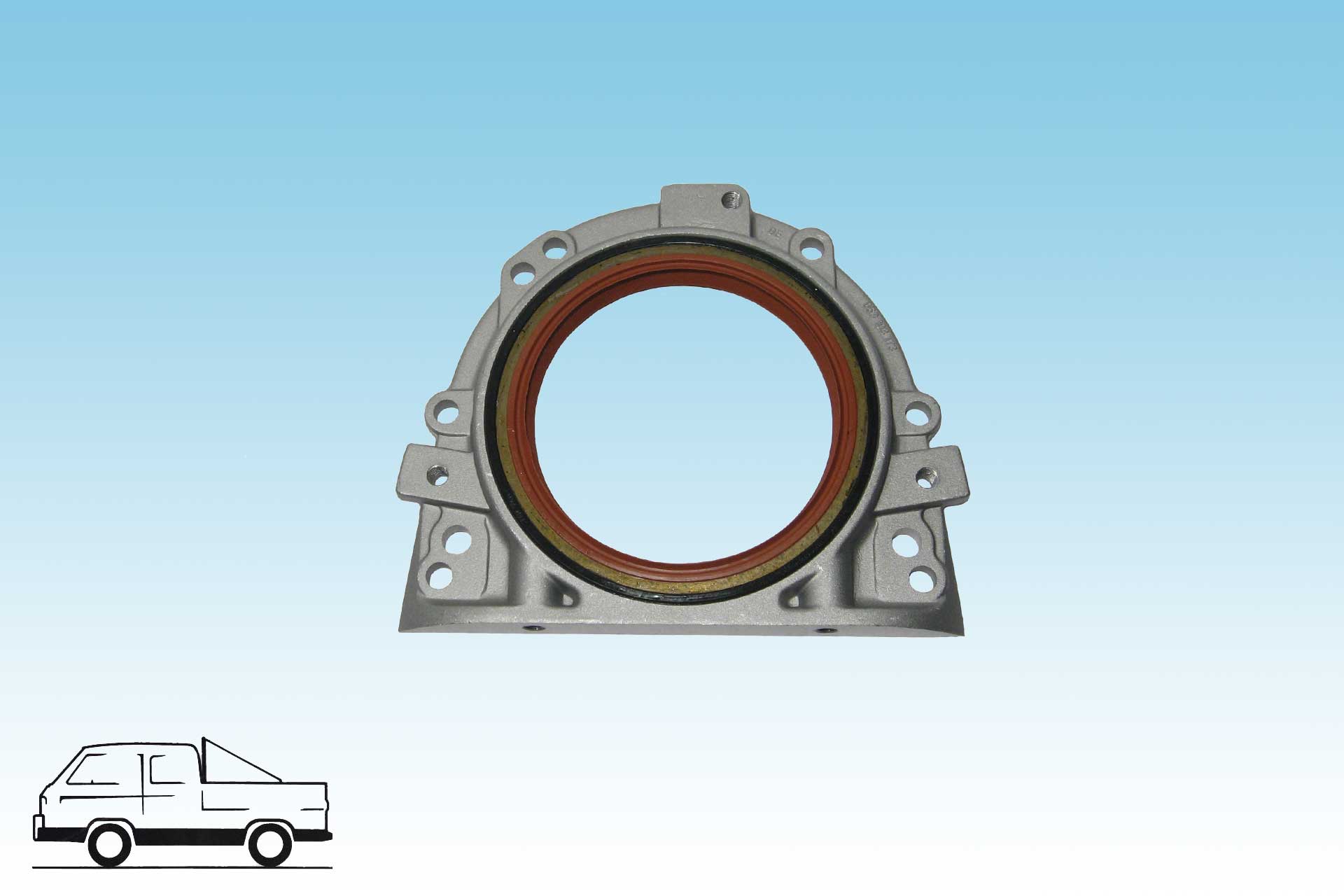 Dichtflansch mit Wellendichtring Bus T3 Turbodiesel