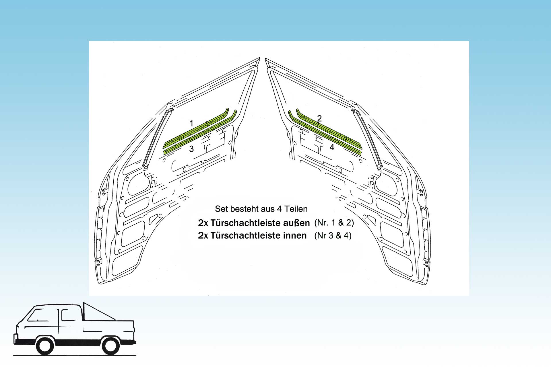 1 Satz Fensterschachtdichtungen T3