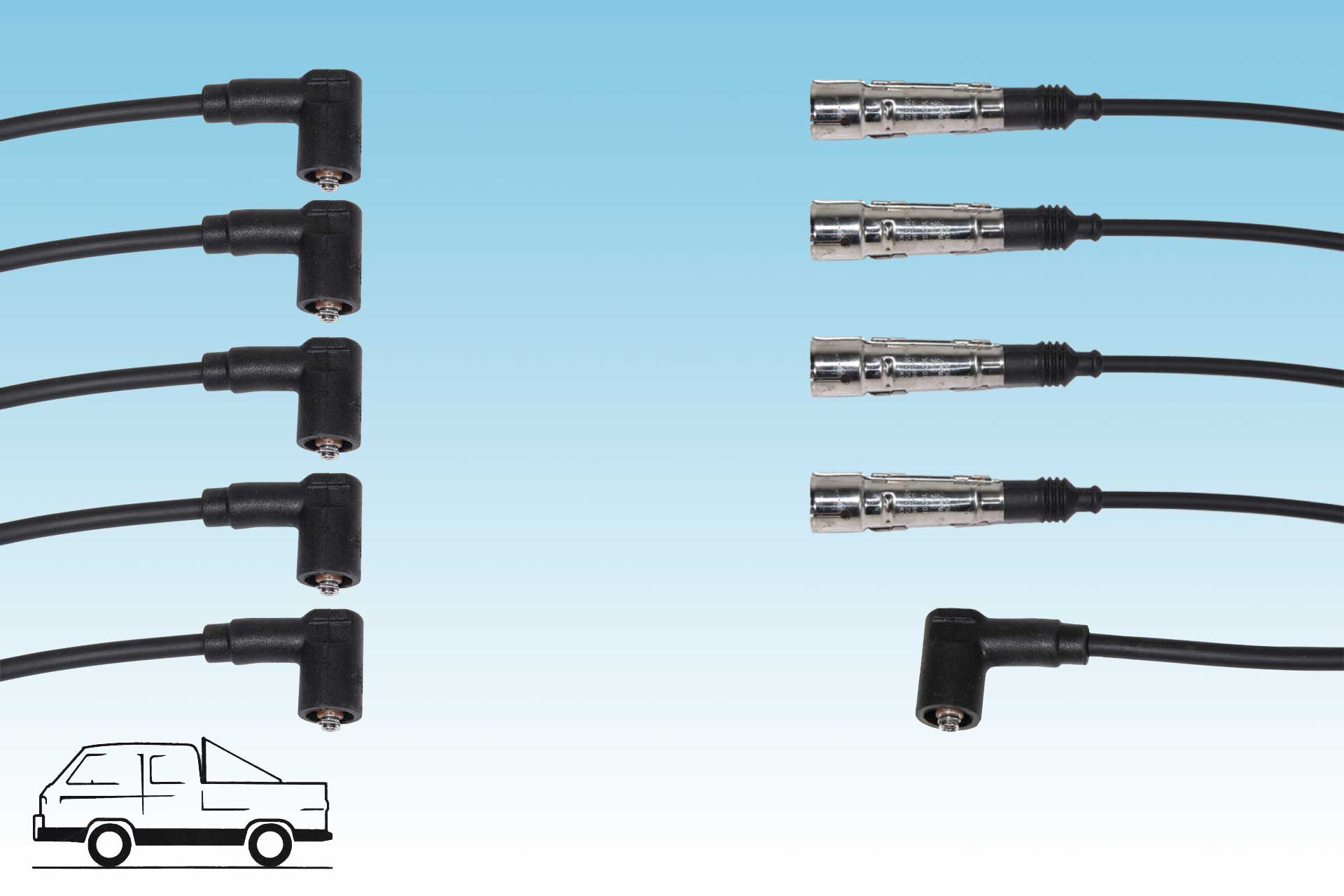 Zündkabelsatz  WBX  ab 8/84