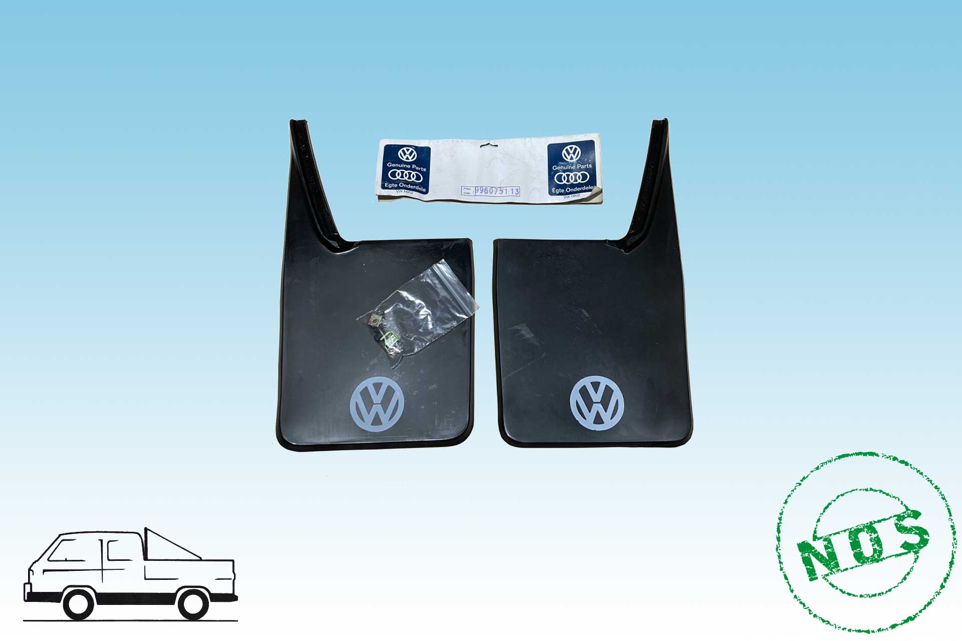 Mudflaps, rear, all T25, genuine VW south  africa